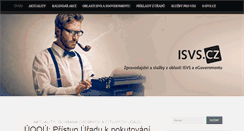 Desktop Screenshot of isvs.cz