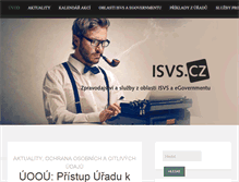 Tablet Screenshot of isvs.cz